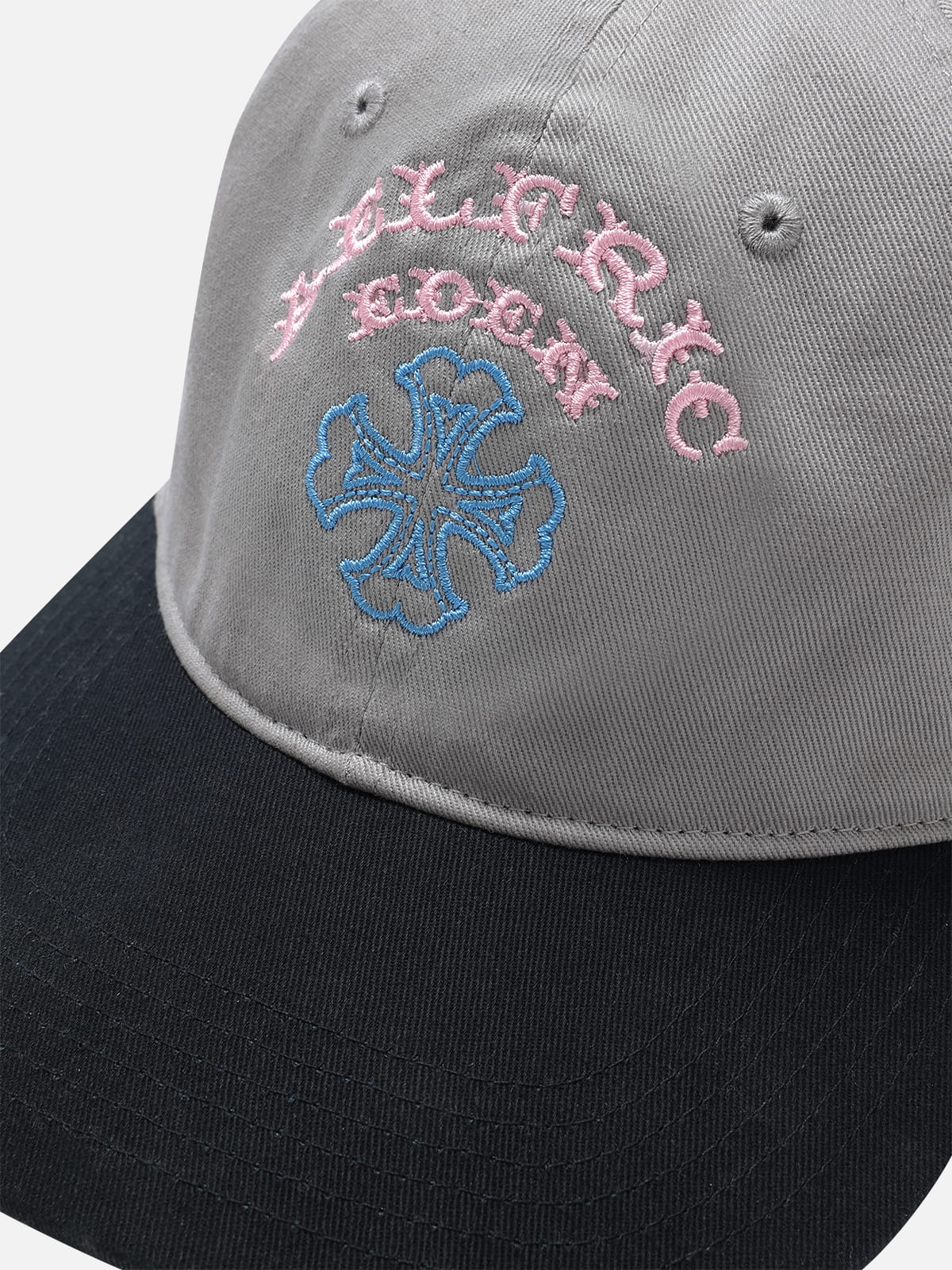 Colorblock Embroidered Structured Baseball Cap