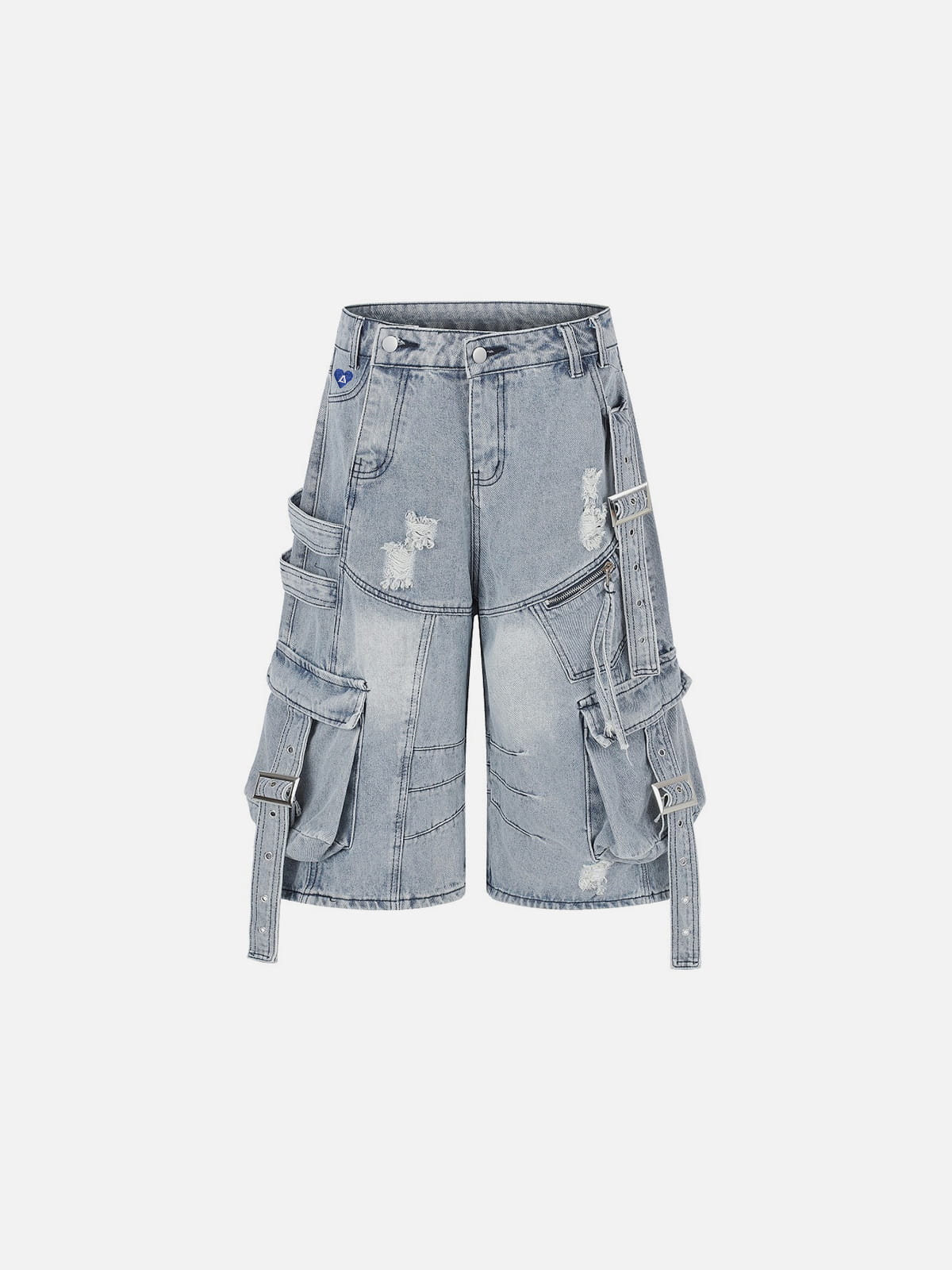 Aelfric Eden Distressed Strap Longline Jorts