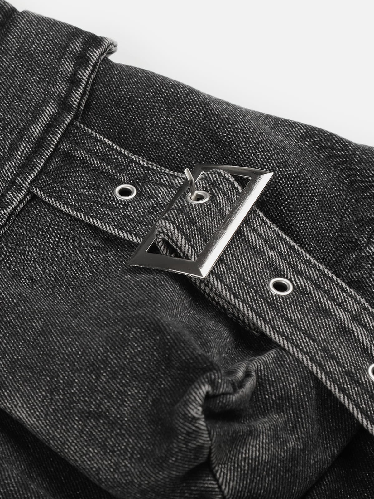 Aelfric Eden Distressed Strap Longline Jorts