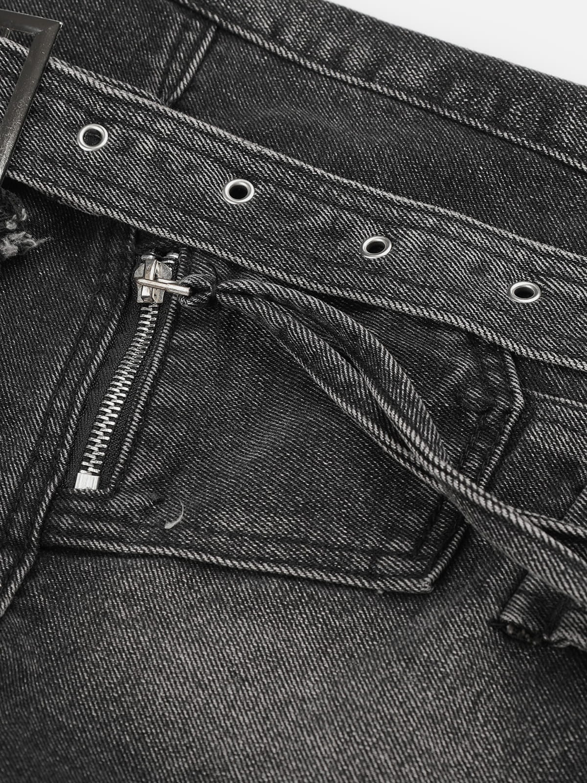 Aelfric Eden Distressed Strap Longline Jorts