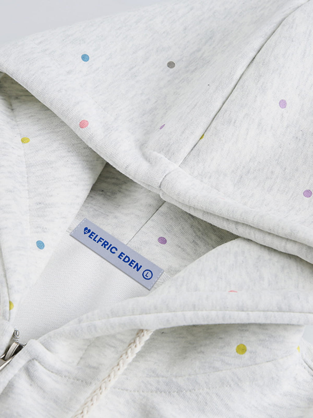 Aelfric Eden Colorful Polka Dot Zip Up Hoodie