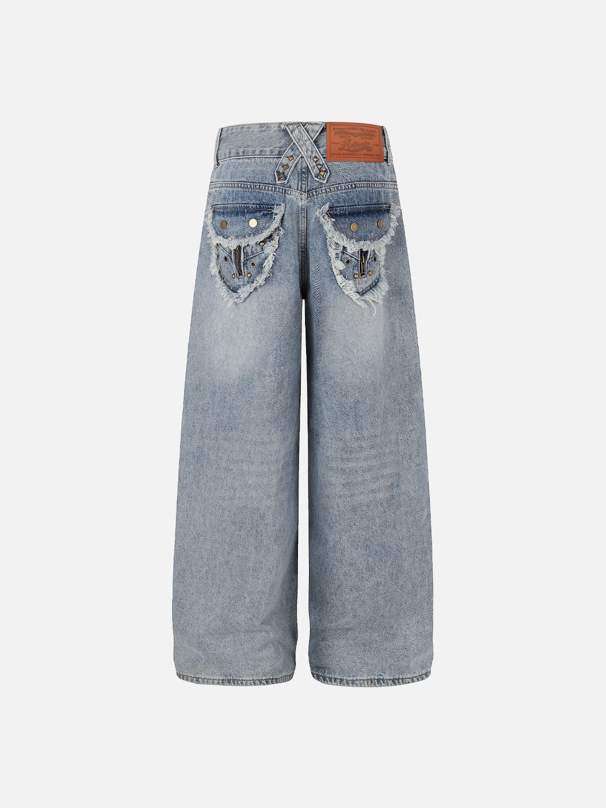 Aelfric Eden Washed Frayed Jeans