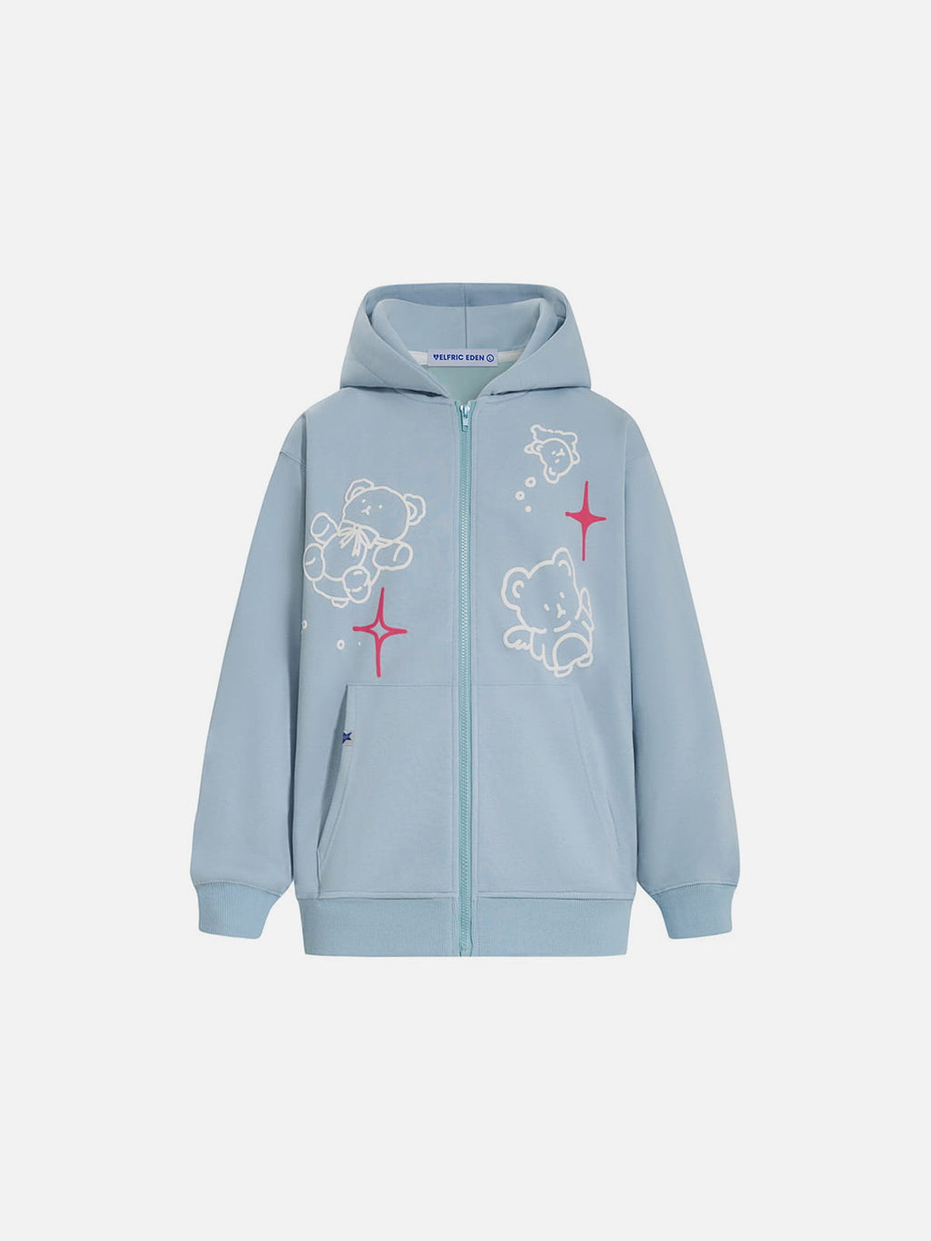 Aelfric Eden Cartoon Bear Zip Up Hoodie