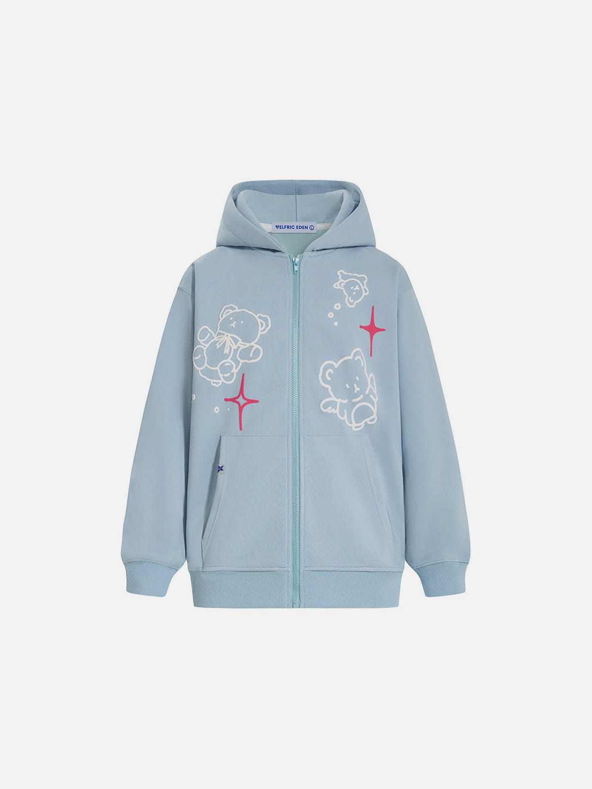 Aelfric Eden Cartoon Bear Zip Up Hoodie