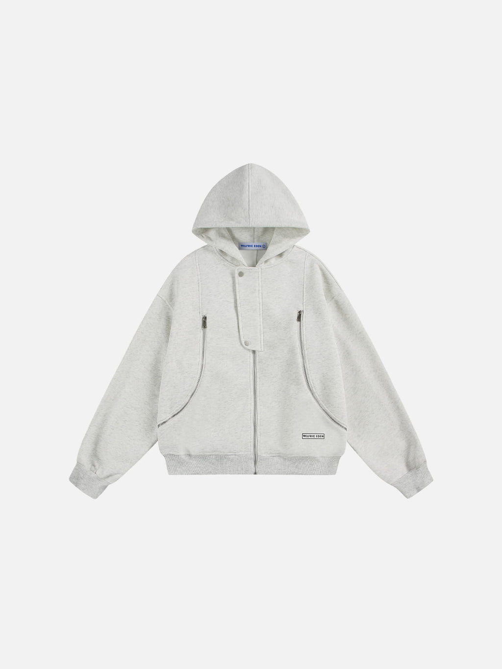 Aelfric Eden Boxy Curved Zip Up Hoodie