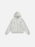 Aelfric Eden Boxy Curved Zip Up Hoodie