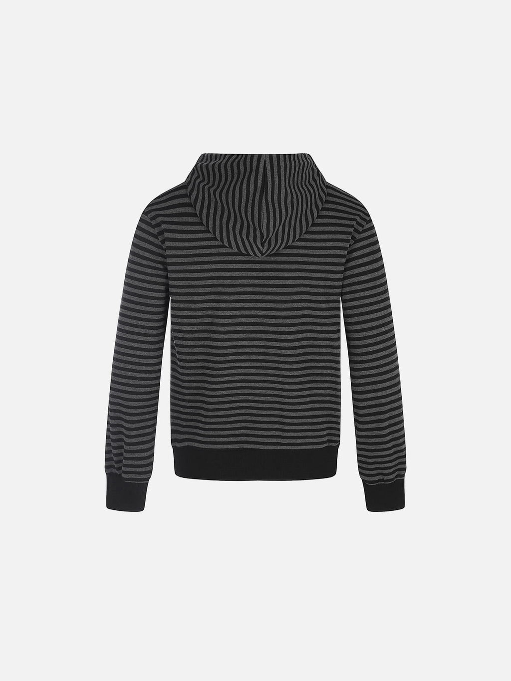 Aelfric Eden Boxy Stripe Button Zip Up Hoodie
