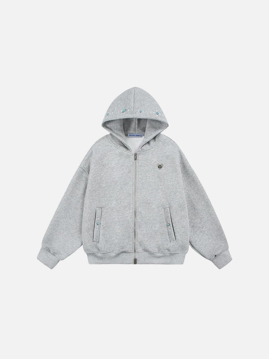 Aelfric Eden Turquoise Zip Up Hoodie