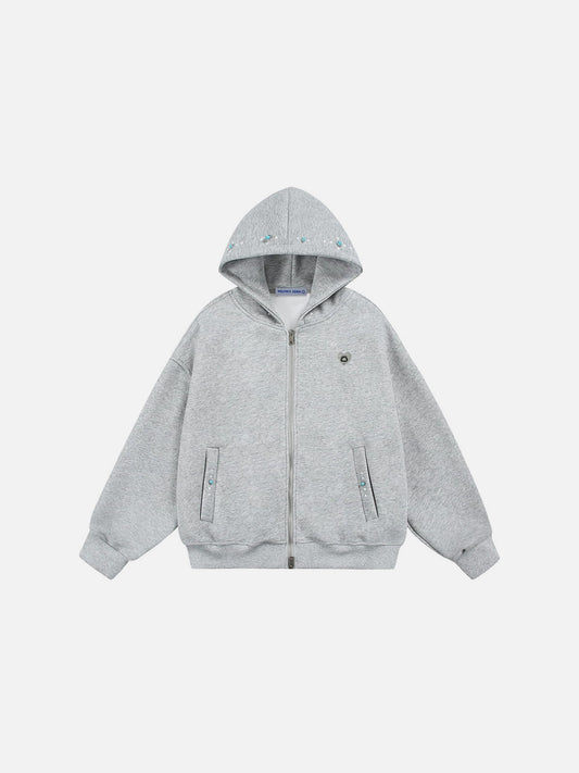 Aelfric Eden Turquoise Zip Up Hoodie