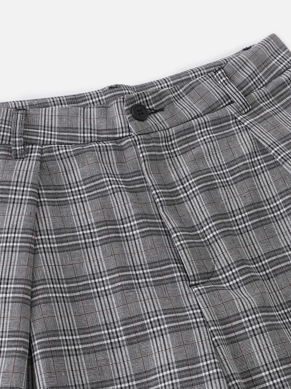 Aelfric Eden Plaid Pleated Baggy Pants