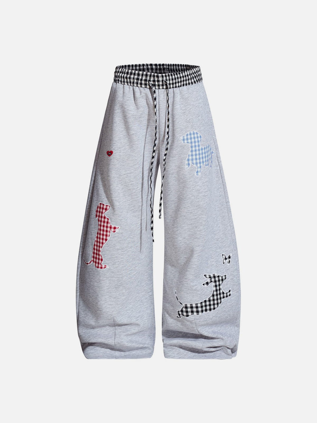 Aelfric Eden Plaid Dog Baggy Barrel Sweatpants