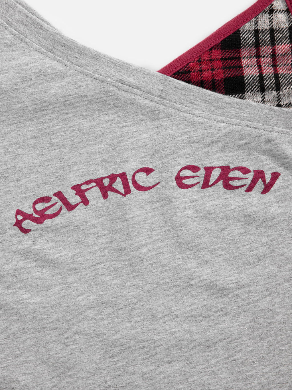 Aelfric Eden Plaid Layered Cami Top