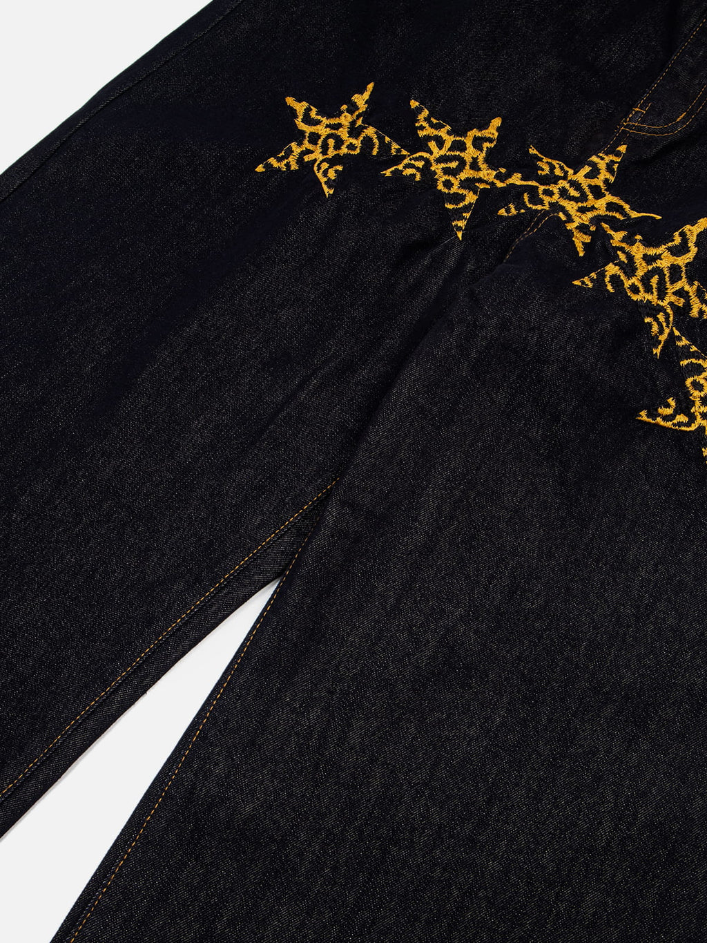 Aelfric Eden Double Waist Leopard Star Jeans