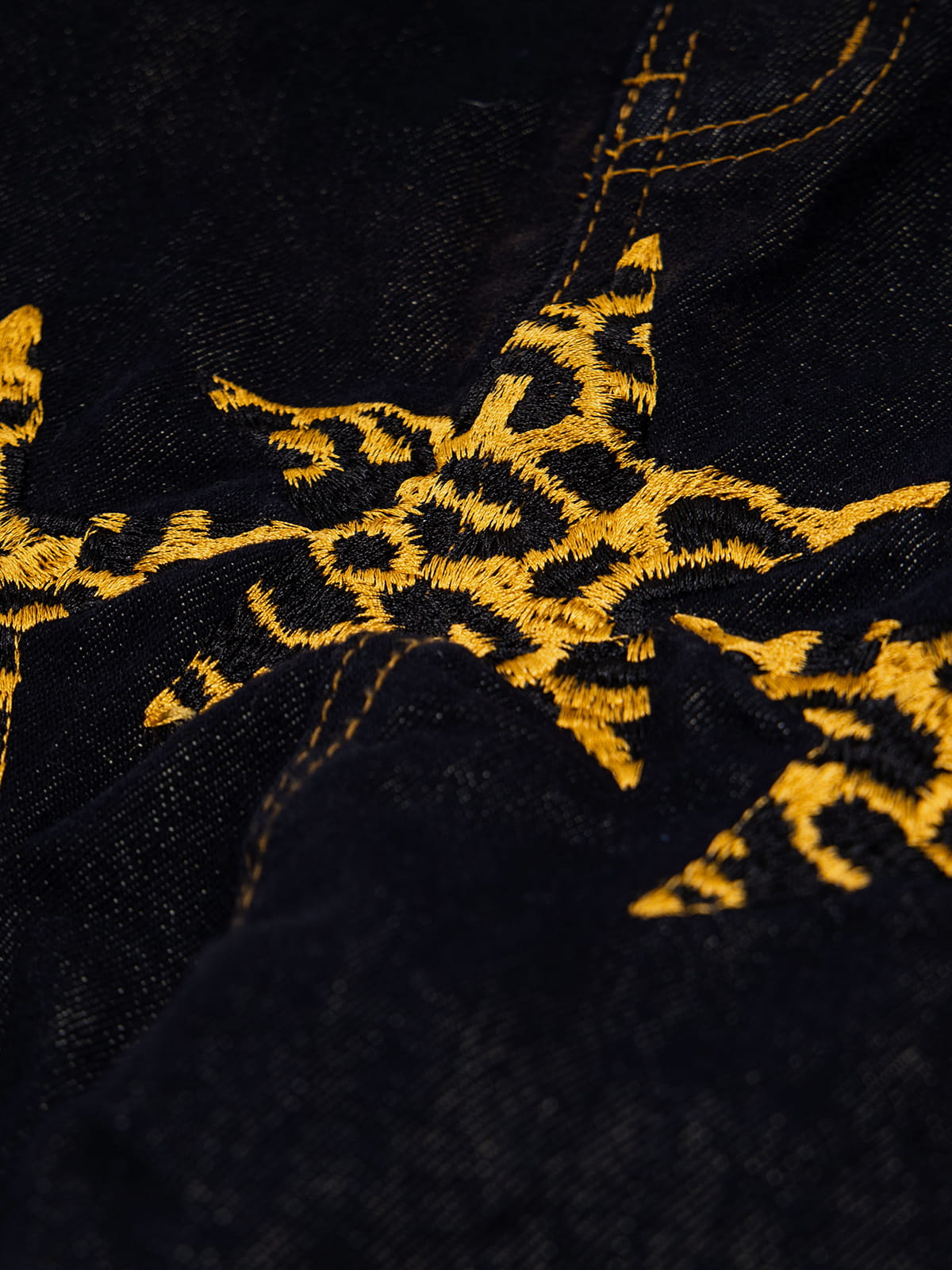 Aelfric Eden Double Waist Leopard Star Jeans