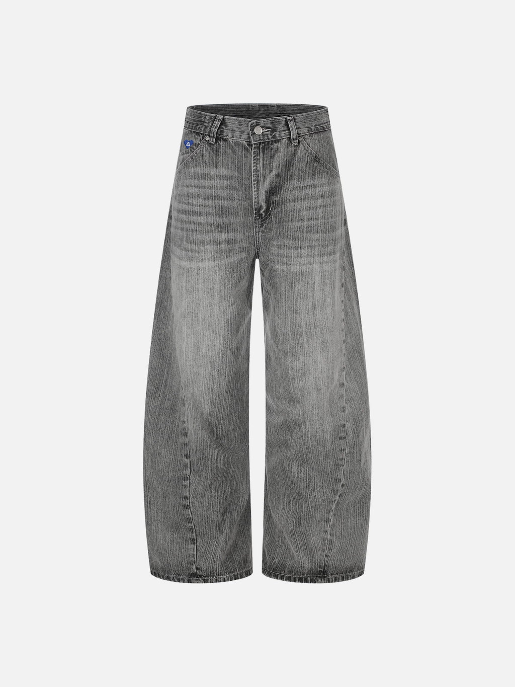 Aelfric Eden Textured Washed Baggy Barrel Jeans