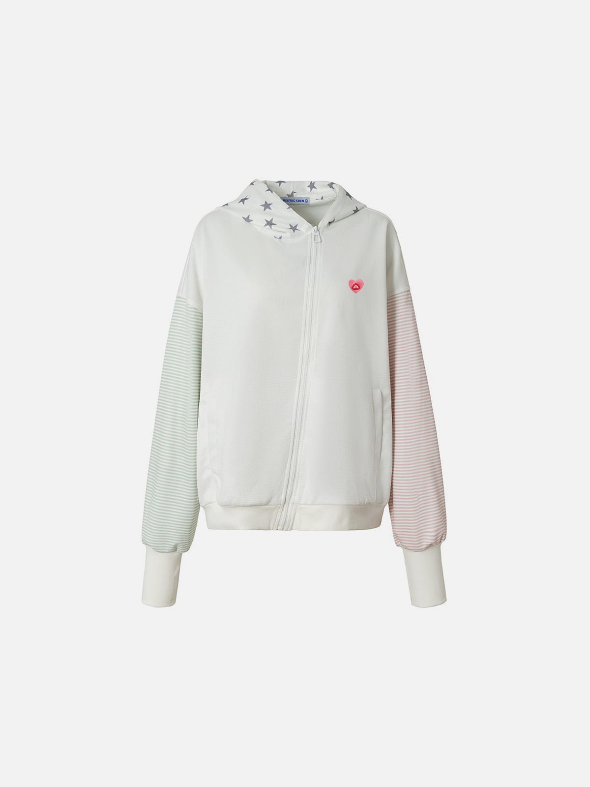 Aelfric Eden Star Patchwork Zip Up Hoodie