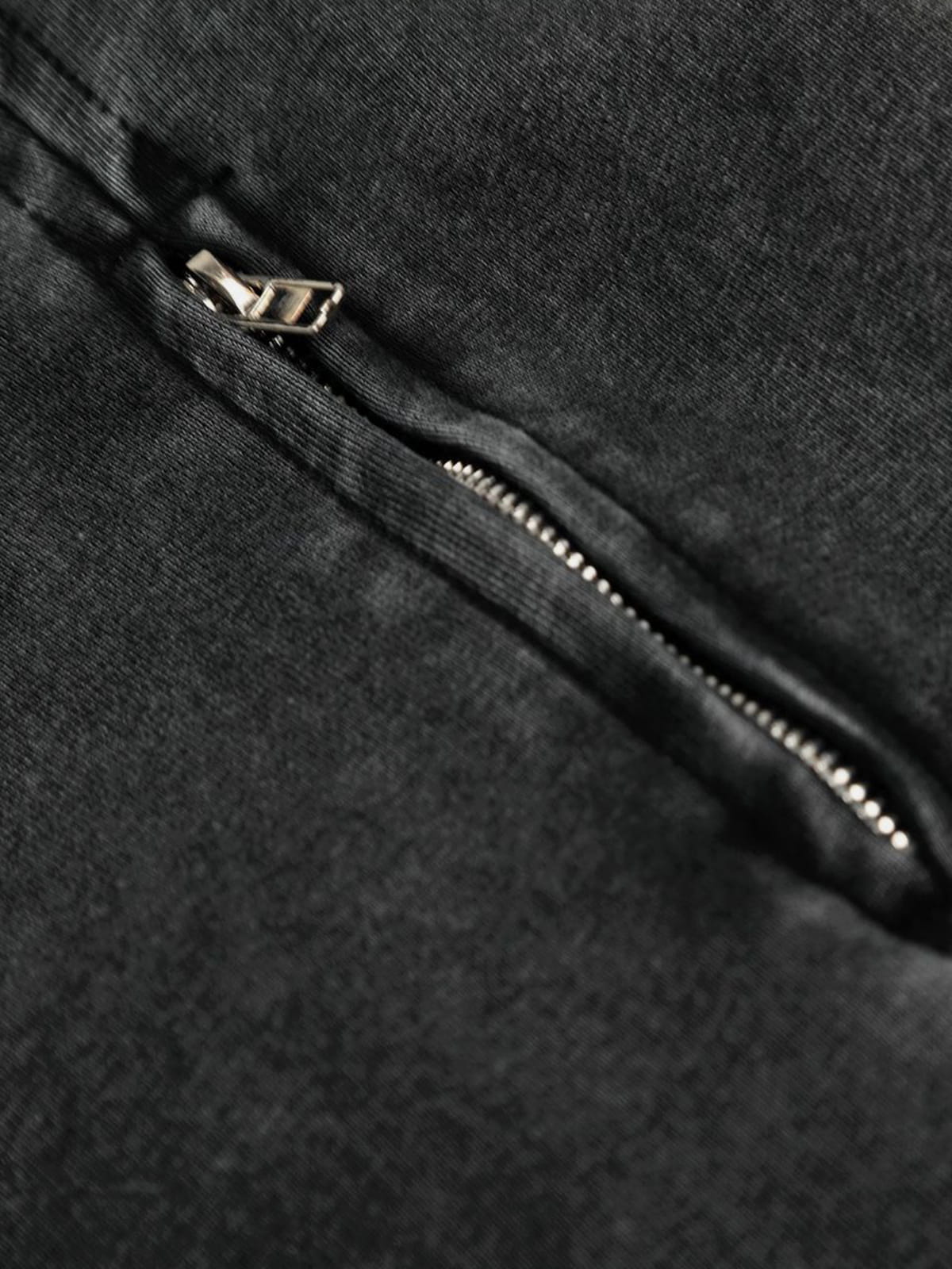 Aelfric Eden Boxy Washed Panel Zip Up Hoodie