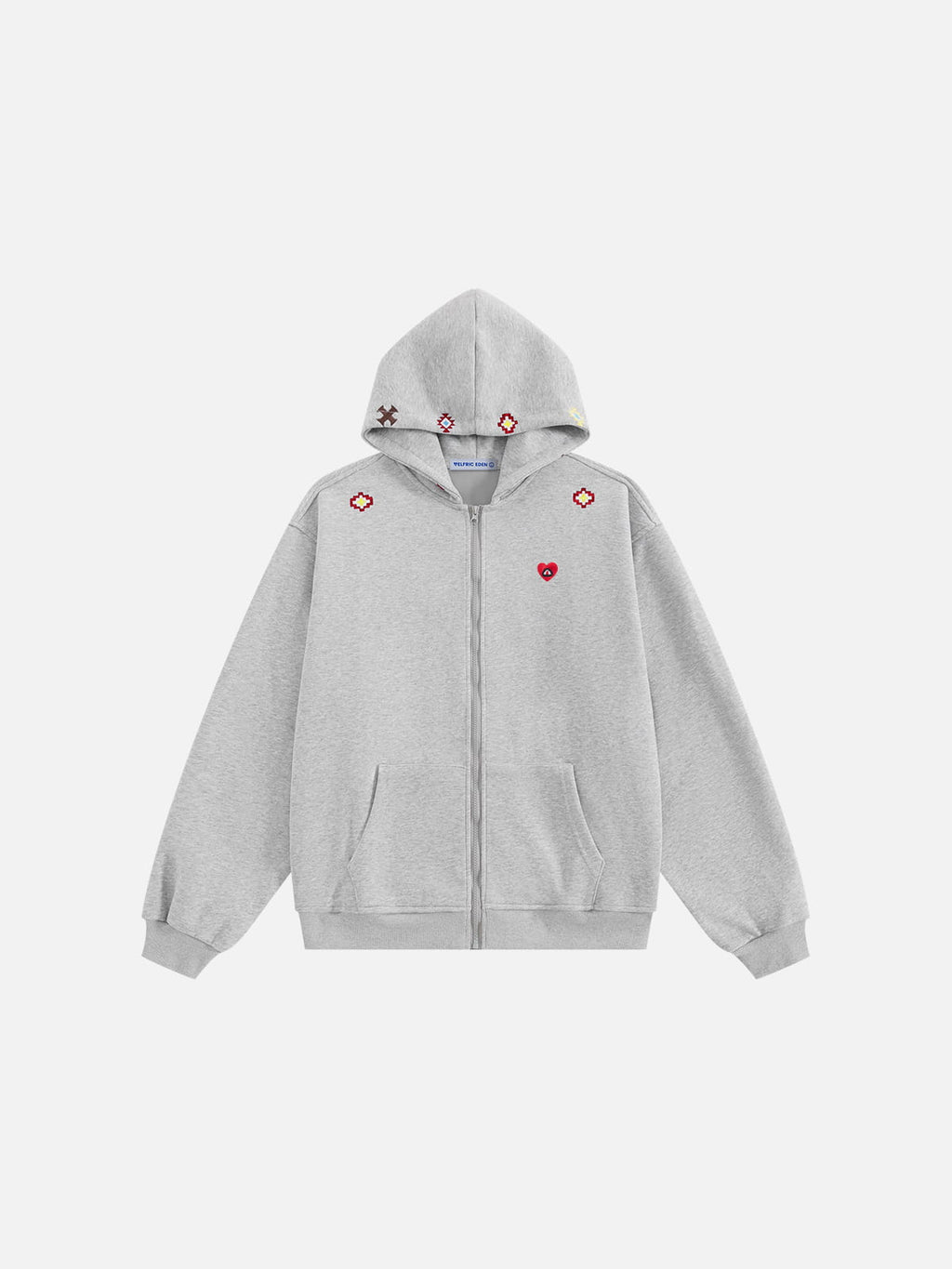 Aelfric Eden Embroidery Zip Up Hoodie