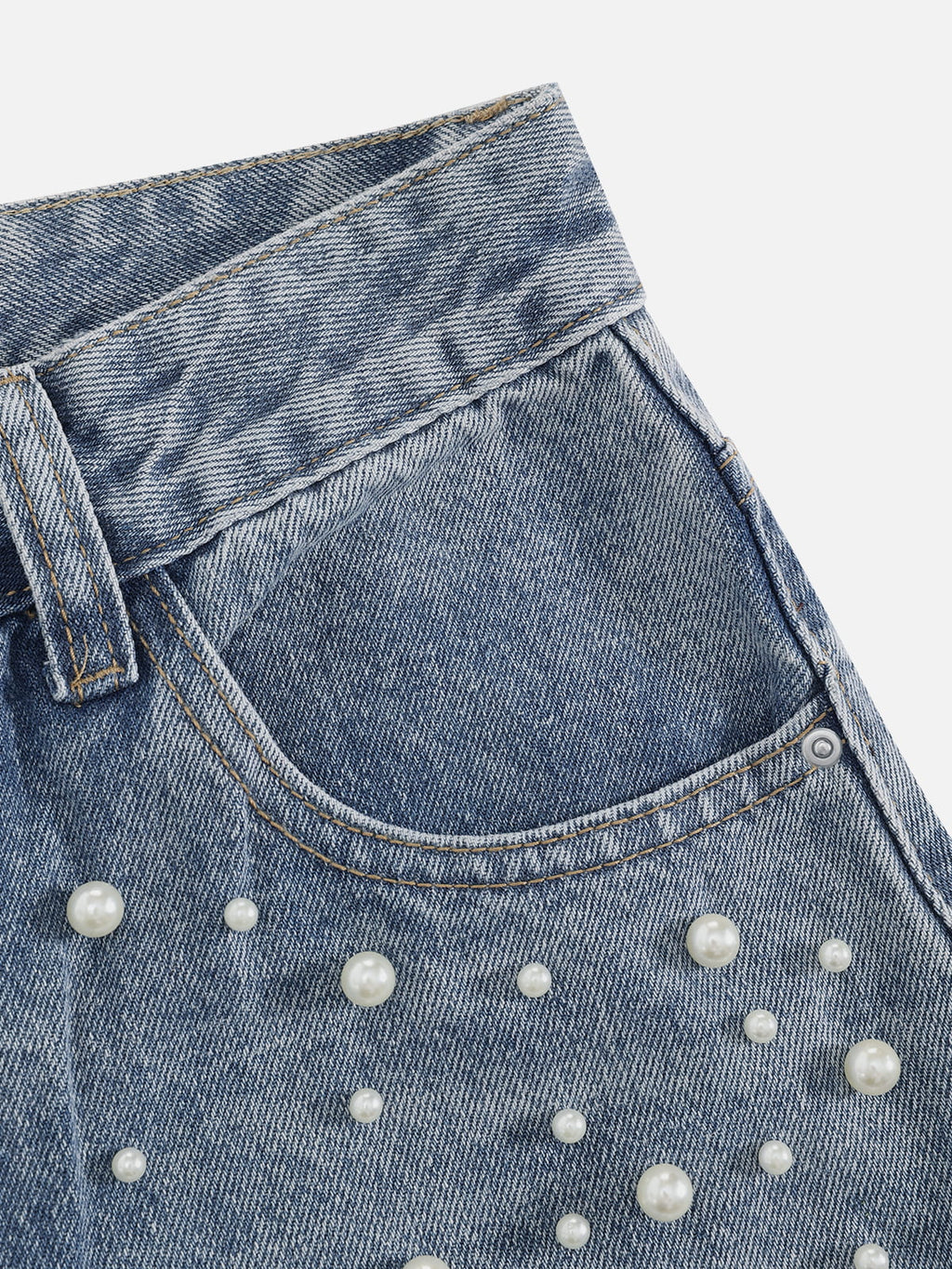 Aelfric Eden Pearl Embellished Baggy Barrel Jeans