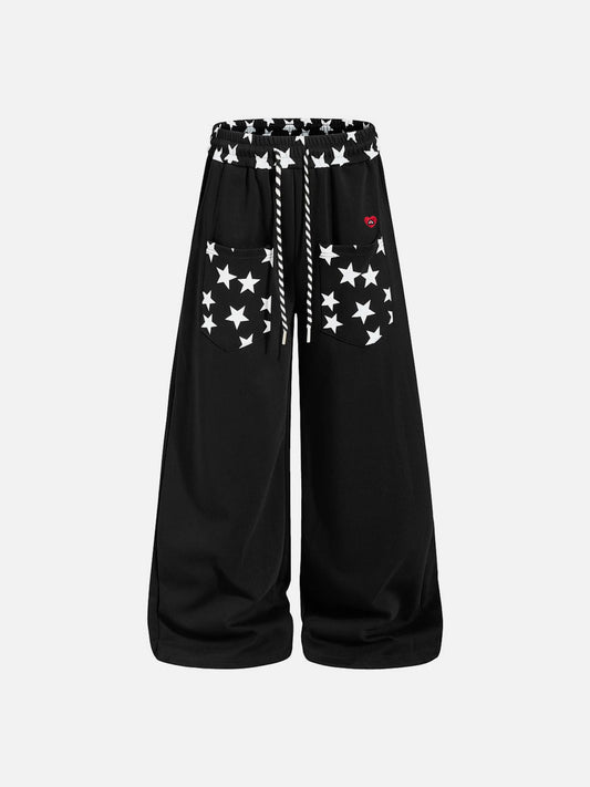 Aelfric Eden Star Print Baggy Sweatpants