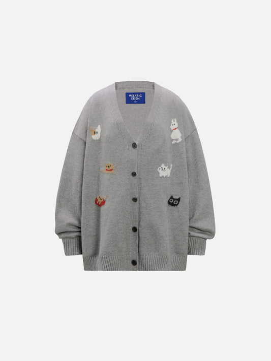 Aelfric Eden Animal Jacquard Cardigan