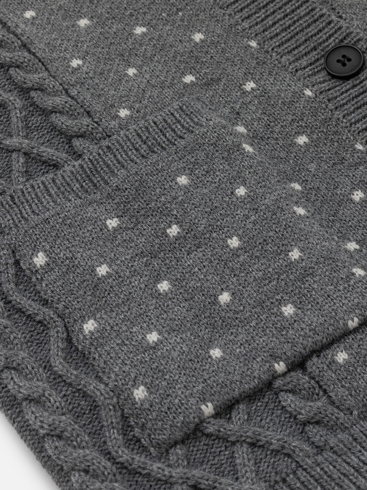 Aelfric Eden Cable Knit Distressed Cardigan
