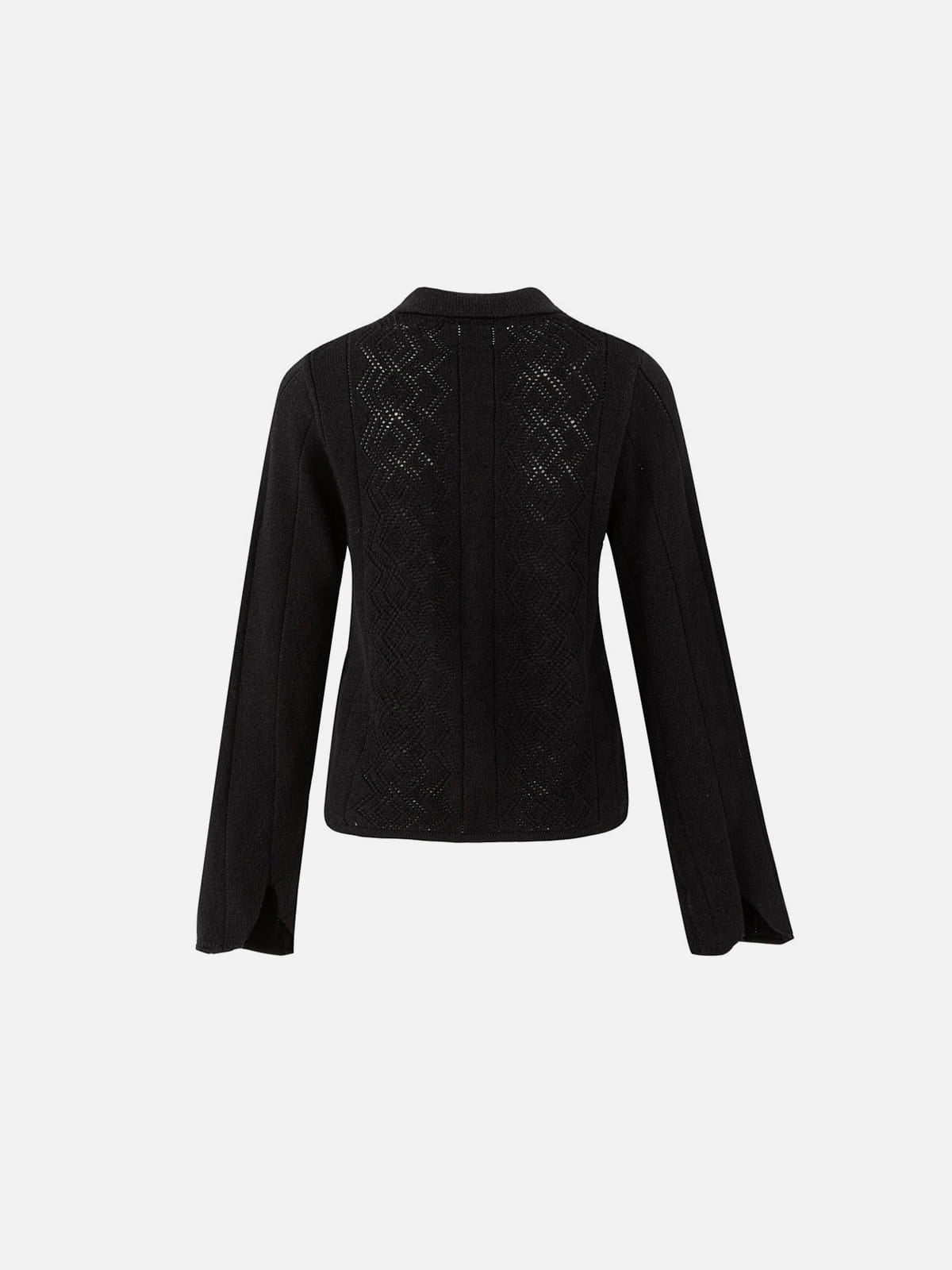 Aelfric Eden Cat Jacquard Zip Up Cardigan