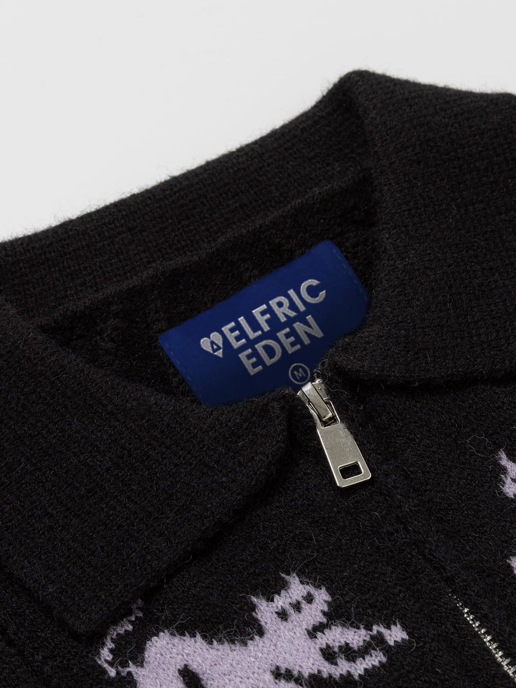 Aelfric Eden Cat Jacquard Zip Up Cardigan