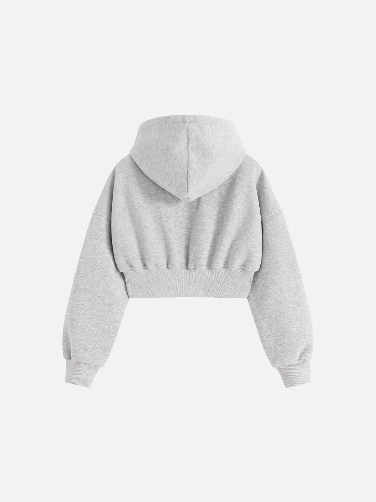 Aelfric Eden Cropped Dachshund Zip Up Hoodie