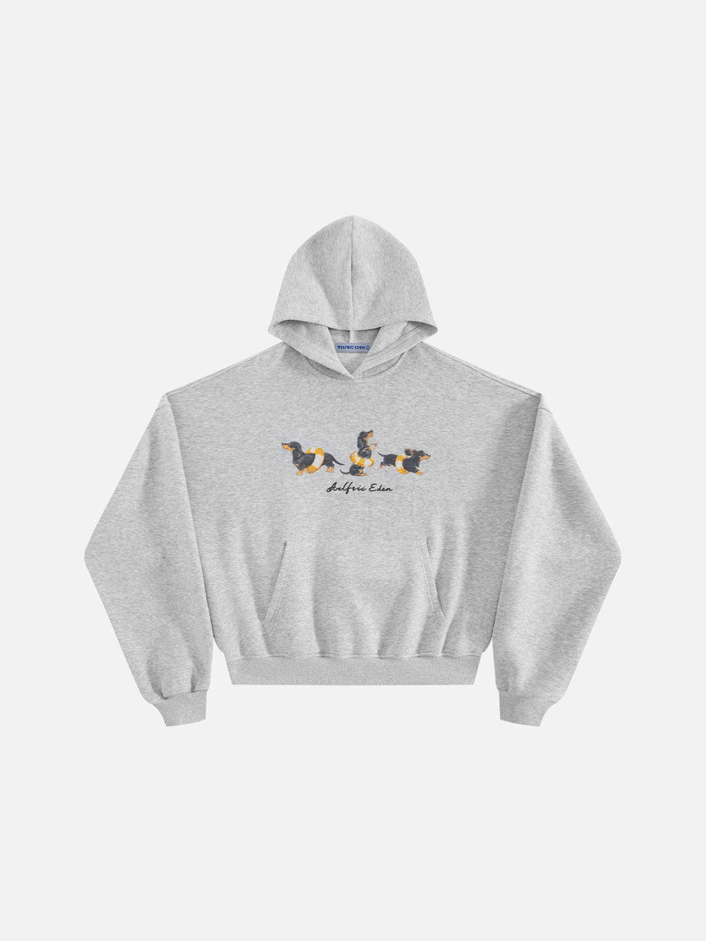 Aelfric Eden Boxy Dachshund Graphic Pullover Hoodie