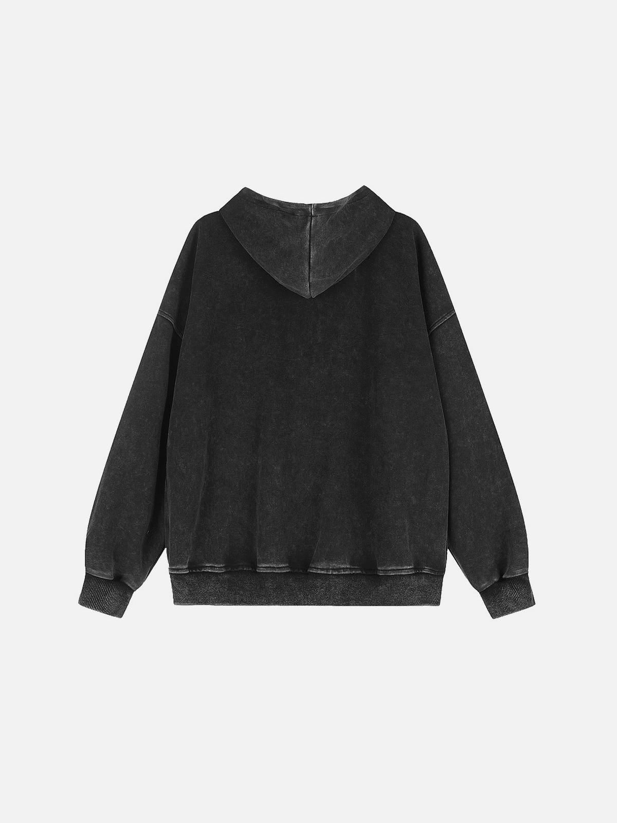 Aelfric Eden Washed Napoleon Zip Up Hoodie