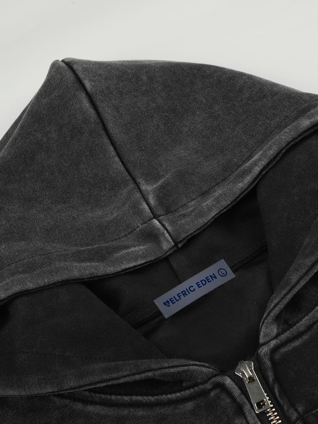 Aelfric Eden Washed Napoleon Zip Up Hoodie