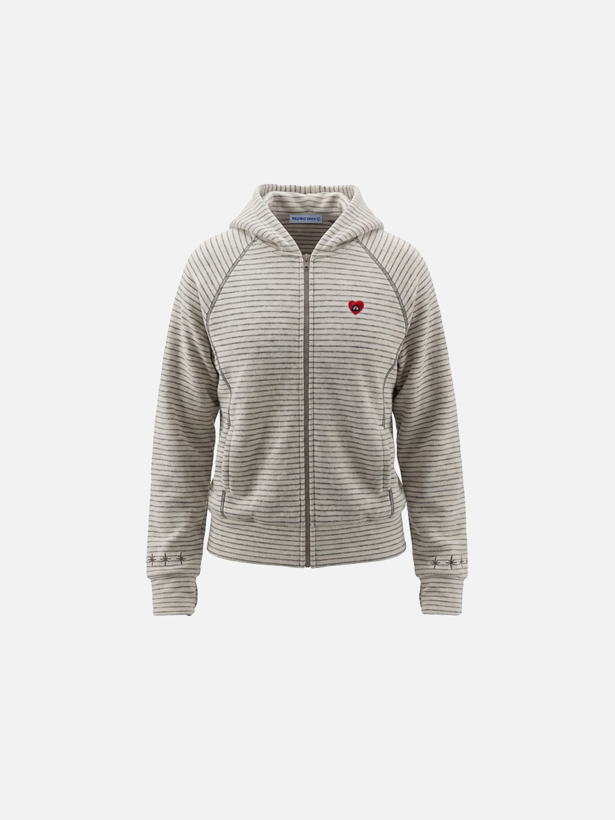 Aelfric Eden Striped Zip Up Hoodie