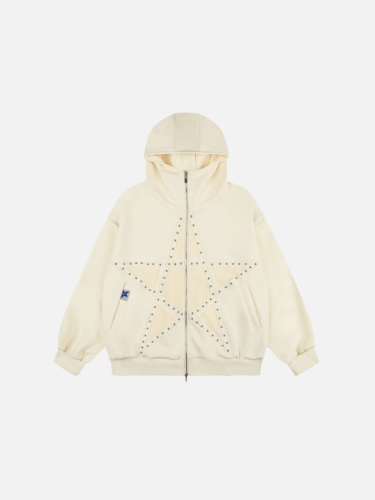 Aelfric Eden Studded Star Zip Up Hoodie