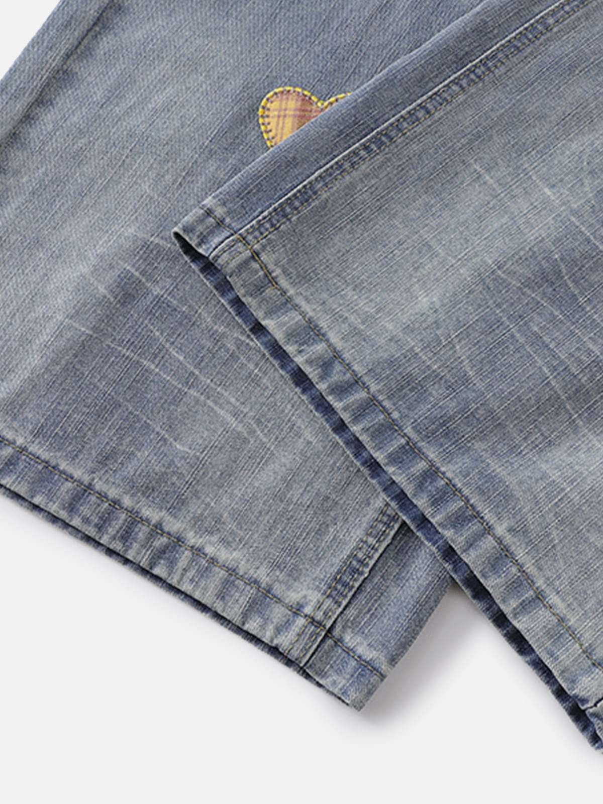 [Pre-Order] Aelfric Eden Heart Star Patchwork Jeans
