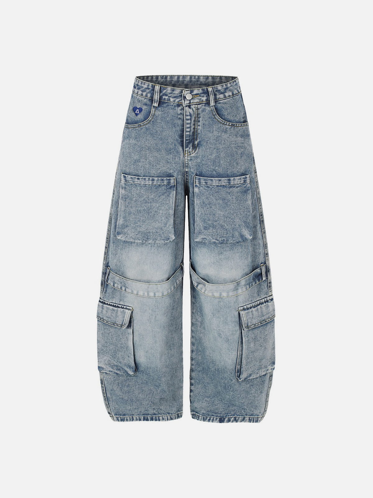 Aelfric Eden Multi Pocket Baggy Barrel Jeans