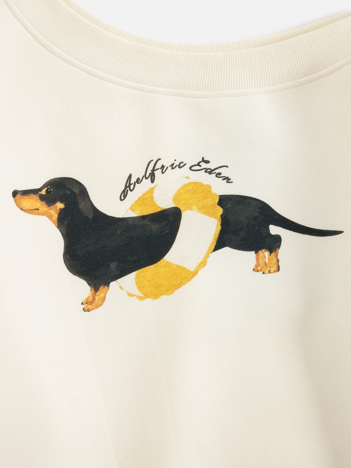 Aelfric Eden Dachshund Off-The-Shoulder Sweatshirt