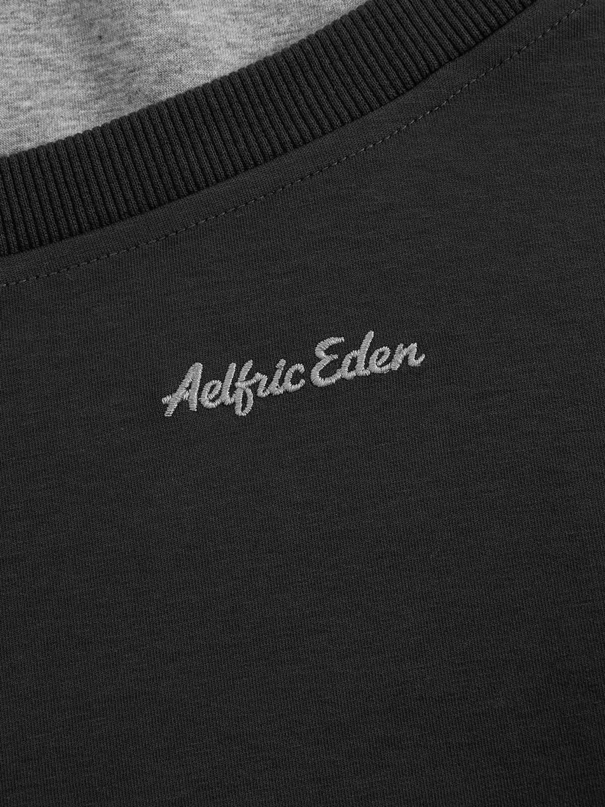 Aelfric Eden Boxy Layered Off-The-Shoulder Sweatshirt