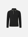 Aelfric Eden Contrast Stitch Polo Sweater