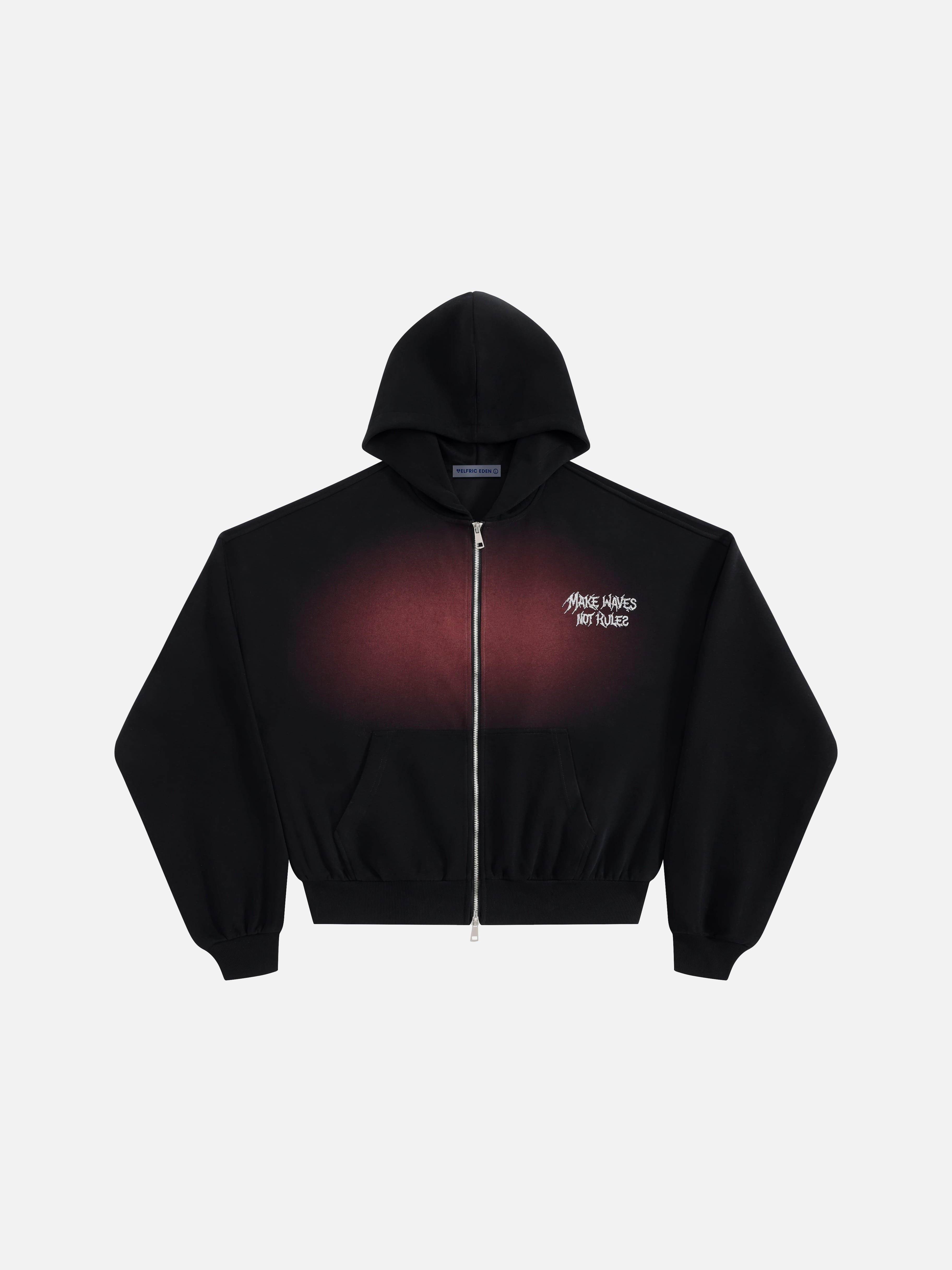 Aelfric Eden Boxy Rhinestone Zip Up Hoodie