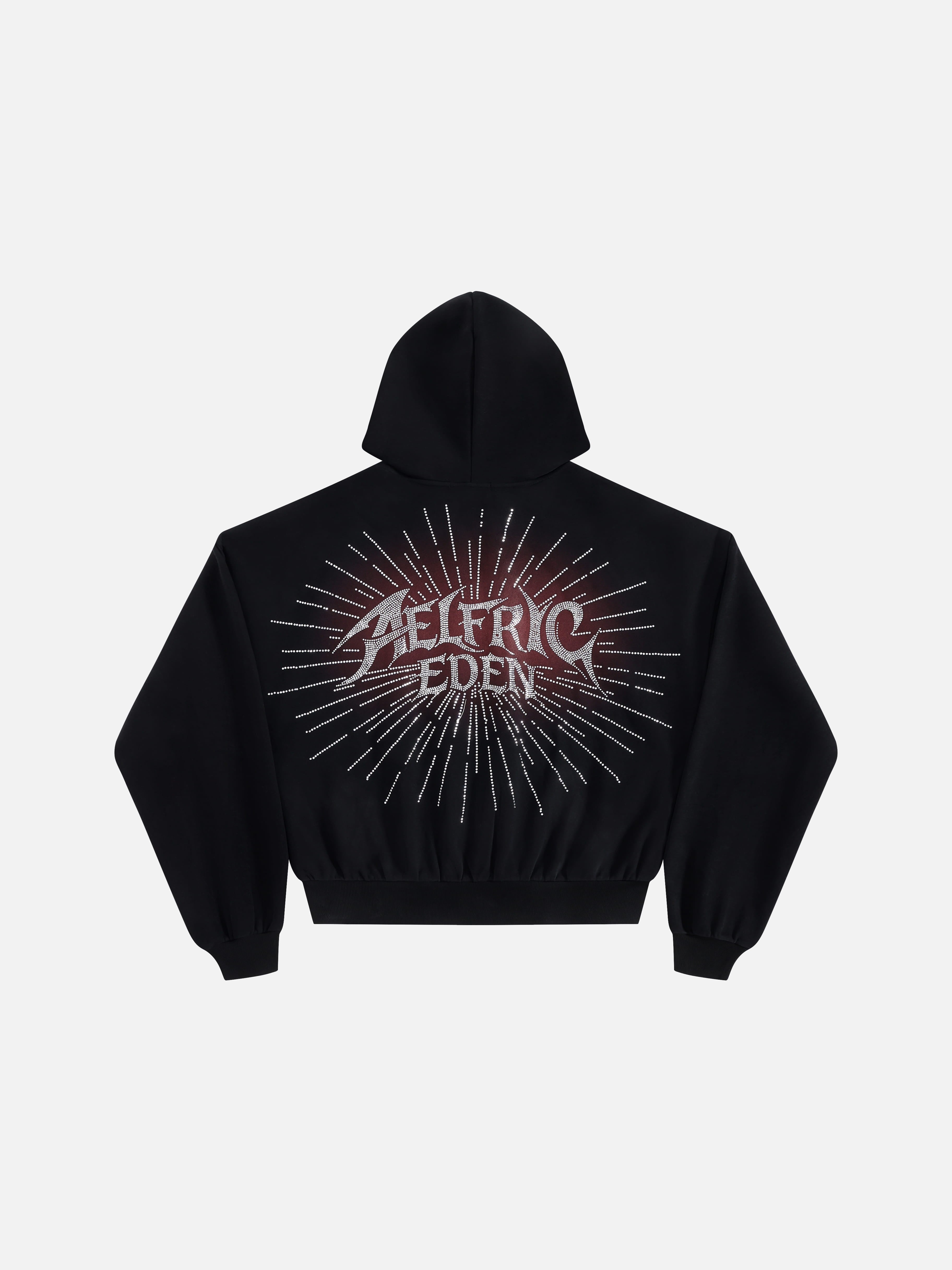 Aelfric Eden Boxy Rhinestone Zip Up Hoodie