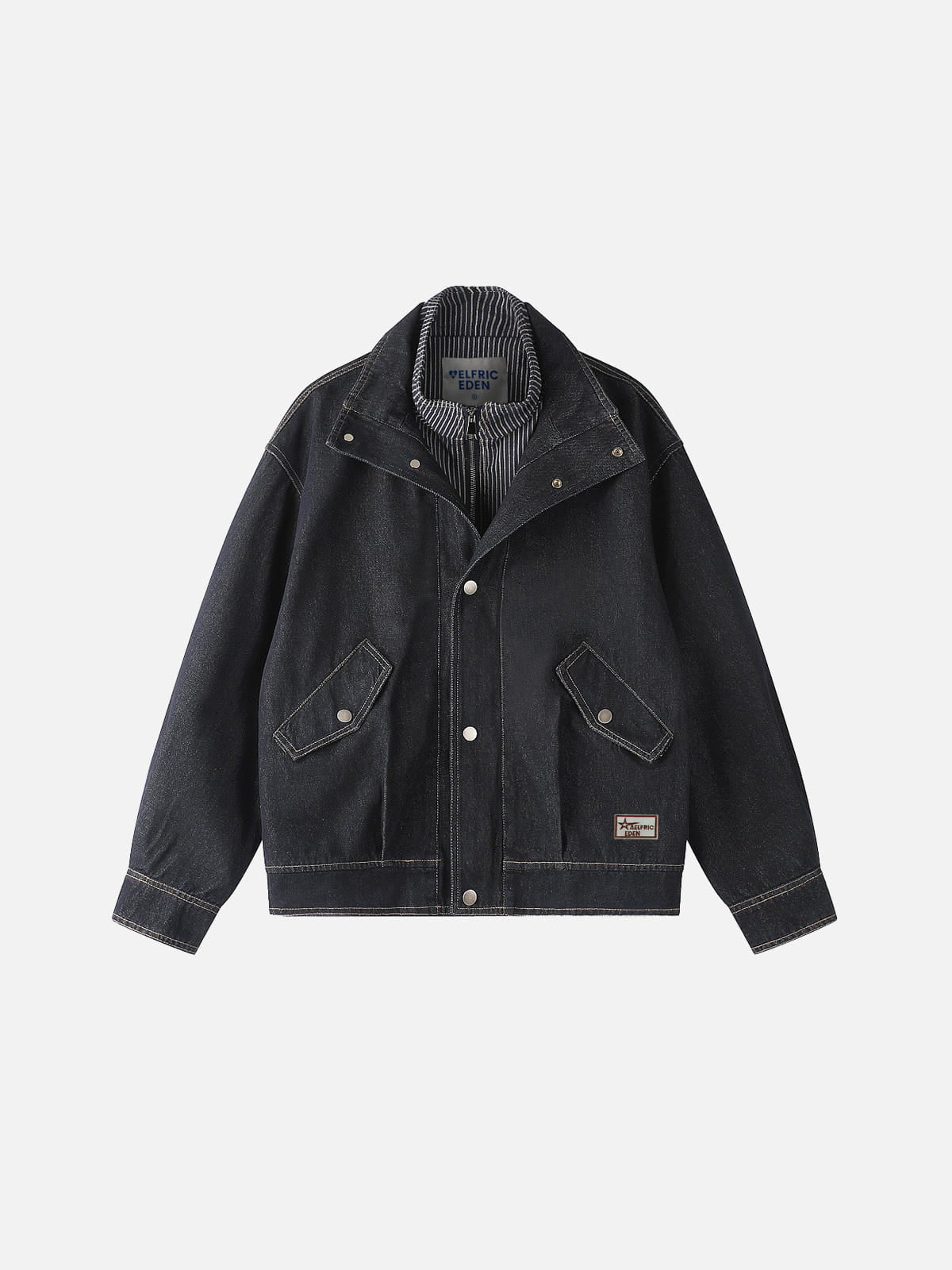 Aelfric Eden Layered Collar Denim Jacket