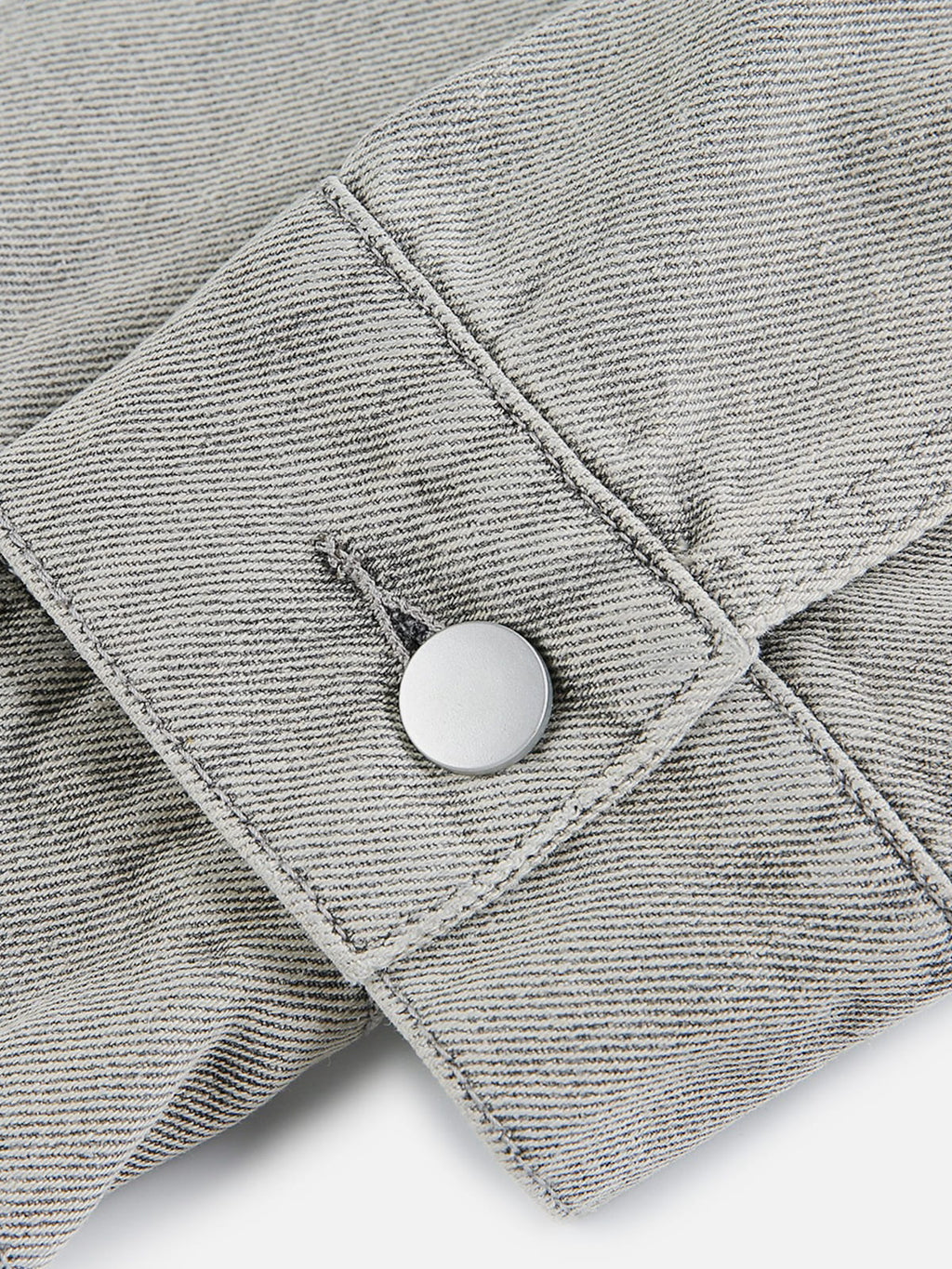 Aelfric Eden Washed Stand Collar Denim Jacket