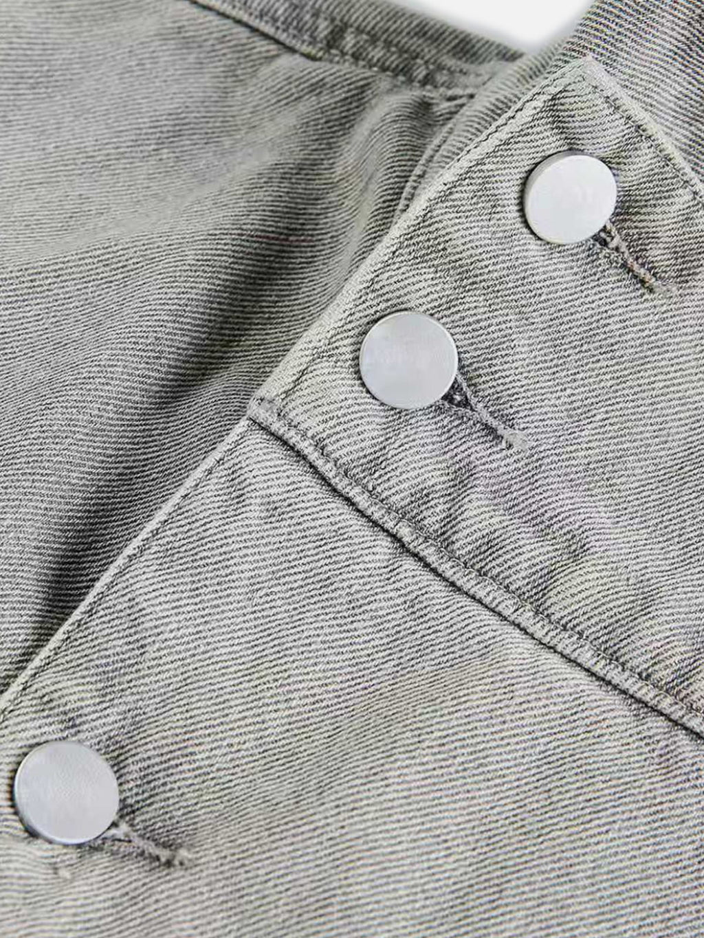 Aelfric Eden Washed Stand Collar Denim Jacket