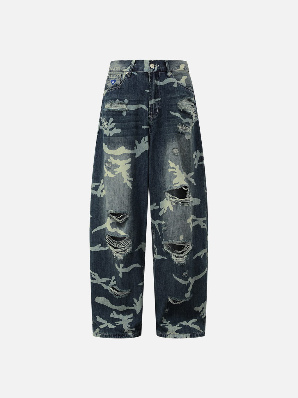 Aelfric Eden CAMO Distressed Baggy Jeans