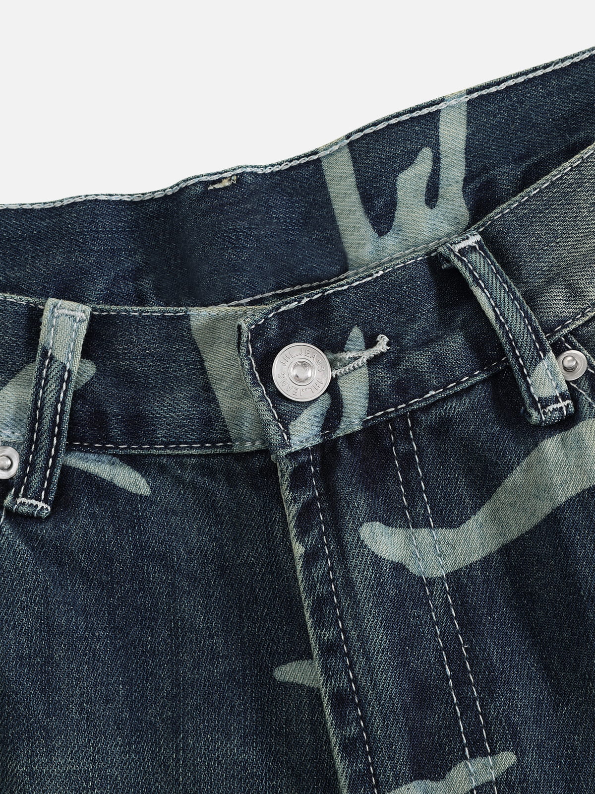 Aelfric Eden CAMO Distressed Baggy Jeans
