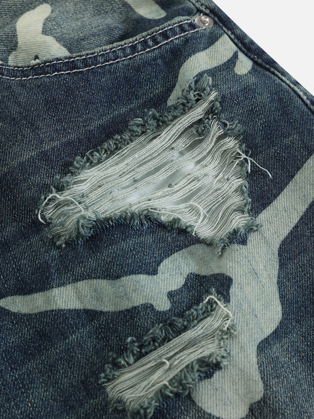 Aelfric Eden CAMO Distressed Baggy Jeans