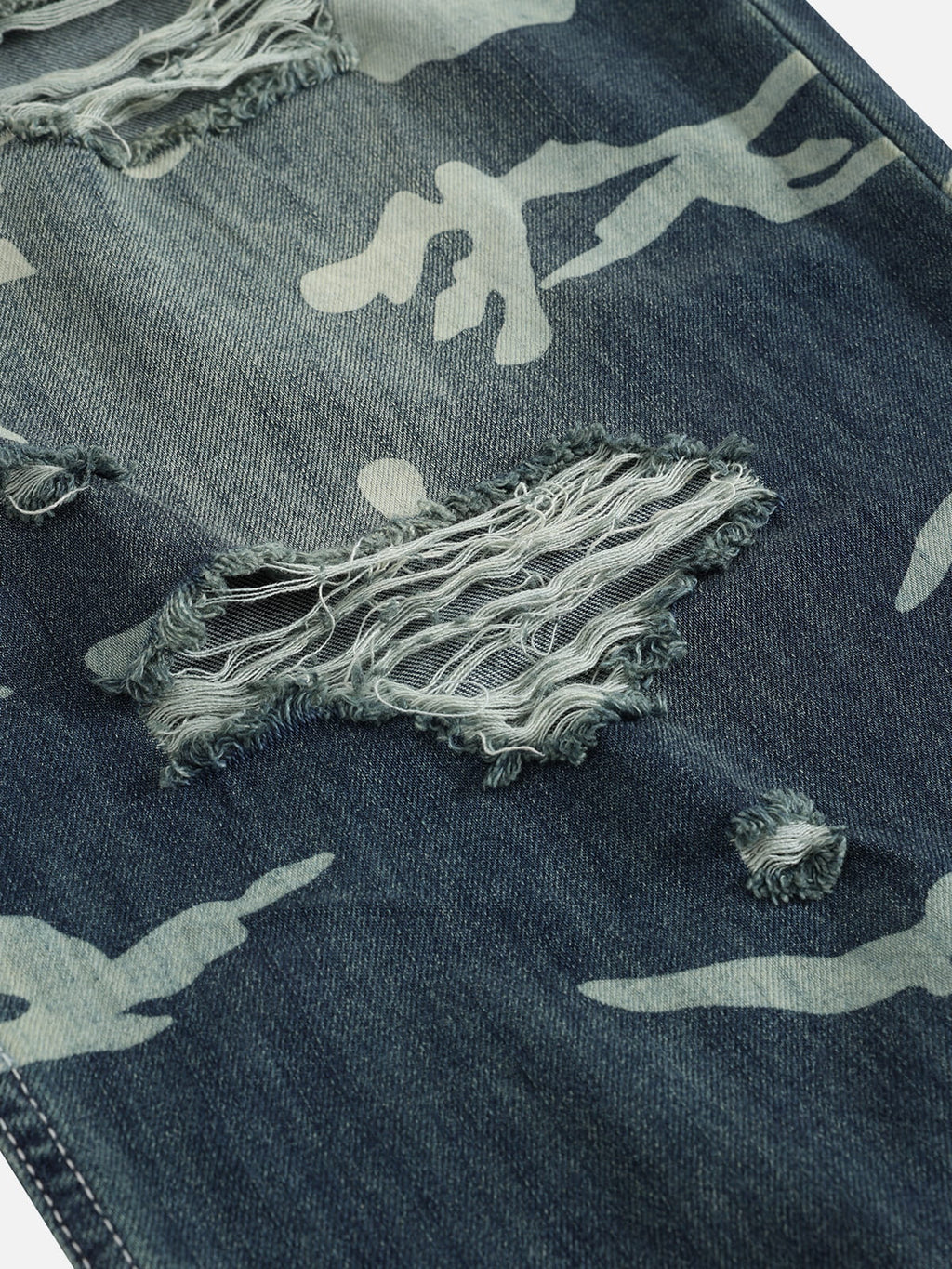 Aelfric Eden CAMO Distressed Baggy Jeans