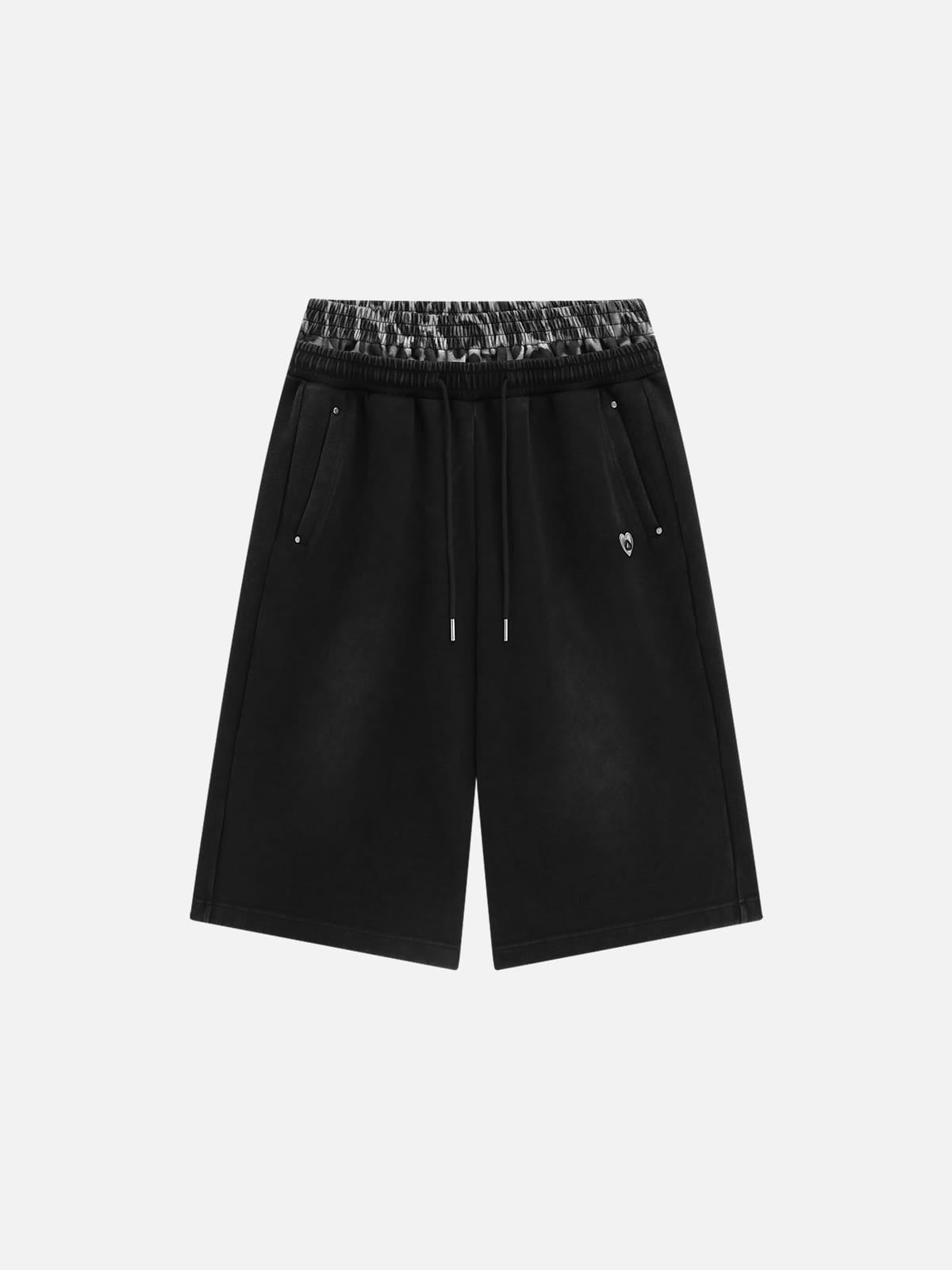 Aelfric Eden Leopard Double Waist Longline Shorts