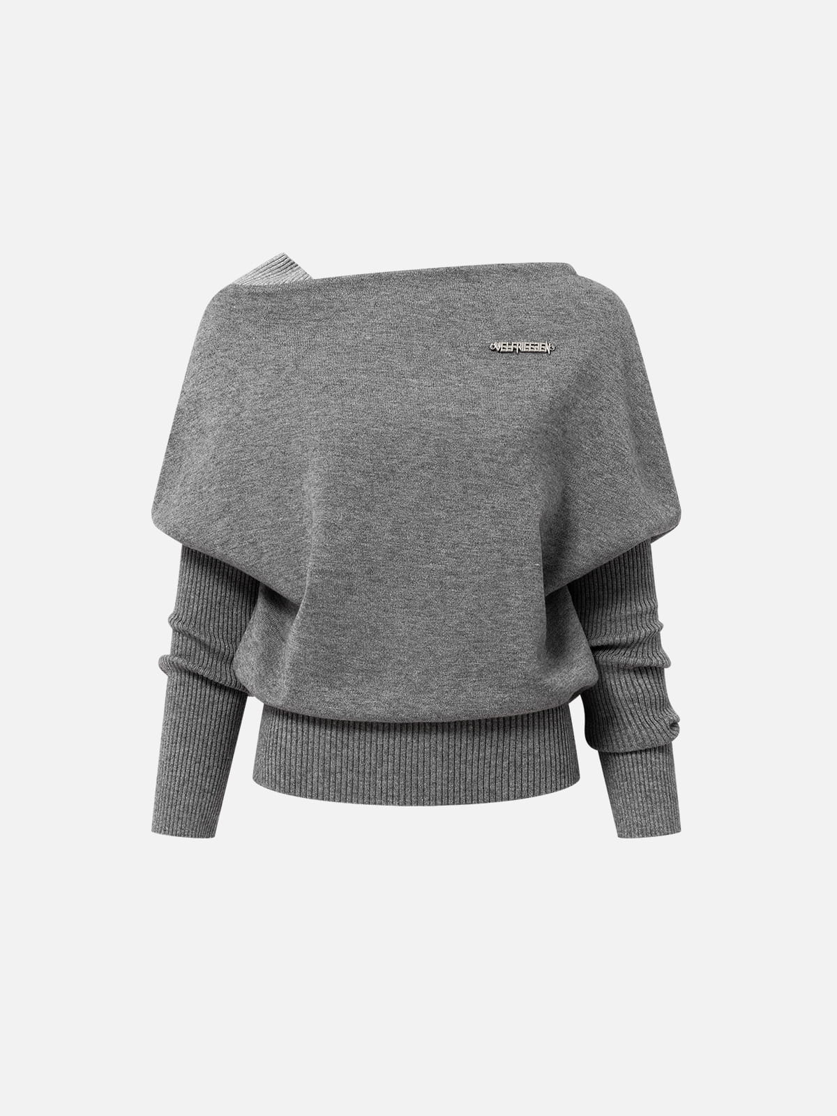 Aelfric Eden Off-The-Shoulder Layered Sweater